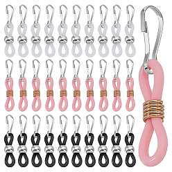 (52) Непрозрачная лаванда 60шт 3 цвета силиконовые застежки-молнии, с застежкой железа, аксессуары для замены молнии, для чемодана, пакет, костюм, разноцветные, 35 мм, 20 шт / цвет