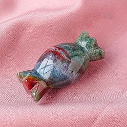 Океанический Джаспер Украшения для дома из натуральной океанской яшмы, фигурка из энергетического камня Рейки, форма конфет, 50 мм