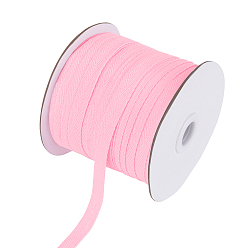 Pink Хлопчатобумажные ленты из твила, елочка ленты, для шитья, розовые, 3/8 дюйм (10 мм) x 0.84 мм, о 80yards / рулон (73.15 м / рулон)
