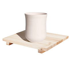 Navajo White Rectangle Wood Boards, Ceramic Clay Drying Board, Ceramic Making Tool, Navajo White, 24x30x3.45cm