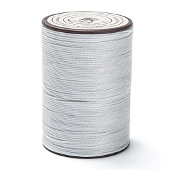 Гейнсборо Круглая вощеная нить из полиэстера, микро шнур макраме, витой шнур, для шитья кожи, светло-серые, 0.55 мм, около 131.23 ярдов (120 м) / рулон