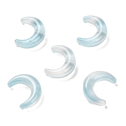 Светло-Голубой Градиентные бусины лэмпворк ручной работы, луна, Небесно-голубой, 16.5x13x5.5 мм, отверстие : 1 мм