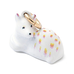 Squirrel Аэрозольная краска 304 подвески из нержавеющей стали, с целью перехода в кольце, белка, 11x15x8 мм, отверстие : 4 мм