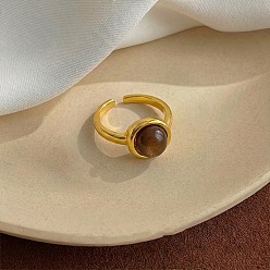 Smoked Topaz Alloy Rhinestone Cuff Toe Rings for Women, Golden, Smoked Topaz, Inner Diameter: 10~18mm