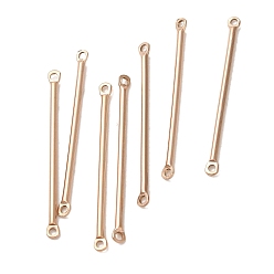 Розовое Золото Ионное покрытие (ip) 304 звенья из нержавеющей стали, подвески для барных разъемов, розовое золото , 35x2.5x1.5 мм, отверстие : 1.4 мм