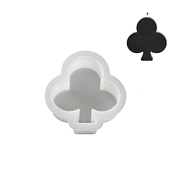 Белый Клубы diy силиконовые формы для свечей, формы для литья смолы, для уф-смолы, белые, 85x79x26 мм