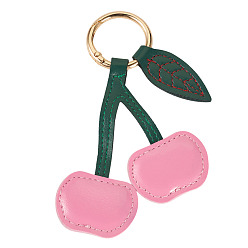 Бледно-Розовый 1брелки из сплава искусственной кожи и поликарбоната, светло-золотистый, вишня, розовый жемчуг, 110 мм