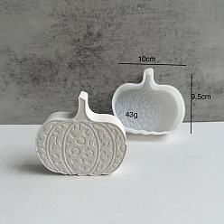 Тыква Тема Хэллоуина своими руками силиконовая форма, изготовление изделий из эпоксидной смолы, изготовление свечей, белые, тыква, 100x95x26.5 мм