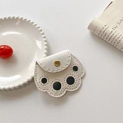 (404) Непрозрачное AB Кислое яблоко Наборы для изготовления клатча с принтом лапы своими руками, включая искусственную ткань, игла и проволока, цветочный белый, 8.5x10x1 см