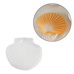 Shell Shape Силиконовые формы для свечей своими руками, формы для литья смолы, для уф-смолы, изготовление изделий из эпоксидной смолы, белые, формы раковины, 97x107x11.5 мм