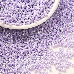 Сливовый Цилиндрический бисер, непрозрачные цвета блеск, единый размер, слива, 2x1.3~1.5 мм, отверстие : 0.8~1 мм, около 40000 шт / упаковка, 450 г / мешок