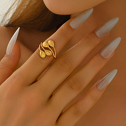 Настоящее золото 18K Латунные регулируемые открытые манжеты для женщин, реальный 18 k позолоченный, внутренний диаметр: 16мм~20мм