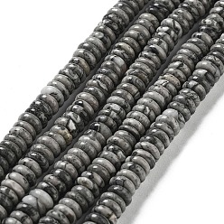 Пикассо Камень Натуральные нити из бисера пикассо, рондель, 6~6.5x2~2.5 мм, отверстие : 1.2 мм, около 156~158 шт / нитка, 15.12~15.20 дюйм (38.4~38.6 см)