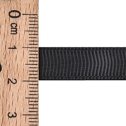 Черный Grosgrain ленты, чёрные, 3/8 дюйм (10 мм), около 100 ярдов / рулон (91.44 м / рулон)