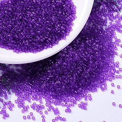 (DB1315) Окрашенный Прозрачный Красно-фиолетовый Бусины miyuki delica, цилиндр, японский бисер, 11/0, (db 1315) окрашенный в прозрачный красный фиолетовый цвет, 1.3x1.6 мм, отверстия: 0.8 мм, около 10000 шт / мешок, 50 г / мешок