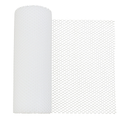 Белый Сетка от падений из полиэтиленовой пластиковой сетки, защитная сетка ограждения, с кабельной стяжкой, белые, 300x2 мм, 5 м / рулон