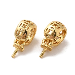 Золотой Медные залоги, долговечный, без кадмия и без свинца, золотые, 9.5x5.5x3.5 мм, отверстие : 3.5x3 мм, штифты : 0.6 мм
