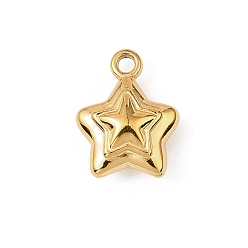 Звезда 304 прелести нержавеющей стали, без никеля , ионное покрытие (ip), звезда, 14x10.5x5.5 мм, отверстие : 1.6 мм