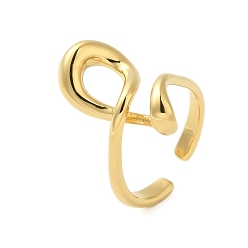 Золотой 304 кольца из нержавеющей стали для женщин, золотые, внутренний диаметр: регулируемый, 23.5 мм