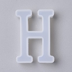 Letter H Силиконовые формы, формы для литья смолы, для уф-смолы, изготовление ювелирных изделий из эпоксидной смолы, буквы, letter.h, 4.1x2.8x1.1 см
