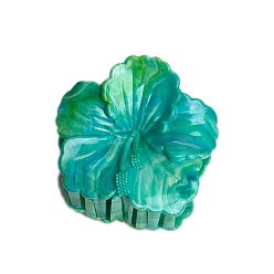 Весенне-зеленый Заколки для волос с когтями из смолы, аксессуары для волос для женщин и девочек, цветок, весенний зеленый, 71 мм