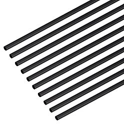 Negro Barras de fibra de carbono, negro, 400x2 mm