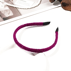 Средний Фиолетово-красный Ткань ленты для волос, аксессуары для волос для женщин и девочек, средне фиолетовый красный, 125 мм