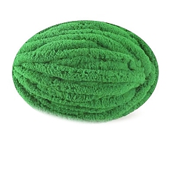 Весенне-зеленый Супермягкая пряжа из полиэстера шенилл jumbo, для проектов украшения дома подушки-одеяла, весенний зеленый, 20 мм, около 29.53 ярдов (27 м) / моток
