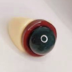 Кукурузный Шелк Кольца из смолы для женщин, круглые, цвет колоса кукурузы, внутренний диаметр: 17 мм