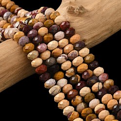 Моокаит Природные mookaite шарик нити, граненые, рондель, 5.5~6.5x4.5 мм, отверстие : 1 мм, около 91~94 шт / нитка, 15.35'' (39 см) ~ 15.43'' (39.2 см)