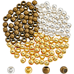 (52) Непрозрачная лаванда 150 шт. 3 цветные бусины-распорки в тибетском стиле, без свинца и без кадмия, рондель, разноцветные, 6x7 мм, отверстие : 3.5 мм, 50 шт / цвет