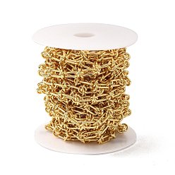 Real 18K Gold Plated Rack Plating Brass Oval & Knot Link Chains, Long-Lasting Plated, Unwelded, with Spool, Cadmium Free & Nickel Free & Lead Free, Real 18K Gold Plated, Link: 11.5x5.5x1.5mm, 7x1.5mm