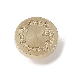 Цветок Золотая восковая печать, латунная головка штампа, цветочный узор коллекции, для сургучной печати, цветок, 25x14 мм, внутренний диаметр: 7 мм