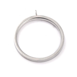 Stainless Steel Color 304 Stainless Steel Finger Ring Settings, Loop Ring Base, Stainless Steel Color, US Size 7(17.3mm), 2mm, Hole: 2mm, Inner Diameter: 17.3mm