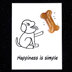 Топаз Нефрит Натуральный топаз нефрит резные фигурки орнамент, для домашнего украшения рабочего стола, Подарочная карта своими руками с вдохновением, собаке кость, 20x35 мм