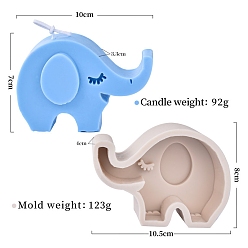 Слон Силиконовые формы для свечей своими руками, формы для литья смолы, для уф-смолы, изготовление ювелирных изделий из эпоксидной смолы, Рисунок с изображением слона, готовое изделие: 10x7x3.3 см