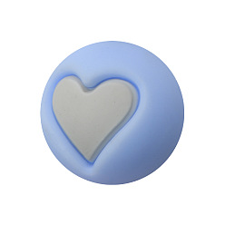 Сердце Круглые пищевые экологически чистые силиконовые бусины, сердце, 15 мм