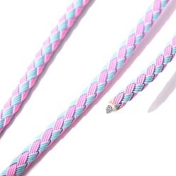 Фиолетовый Плетеный шнур из нержавеющей стали, для diy craft, текстурированная круглая, фиолетовые, 3 мм, около 32.81 футов (10 м) / рулон