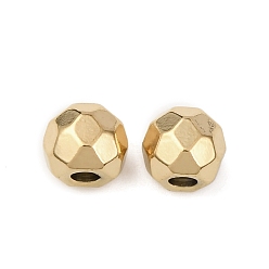 Настоящее золото 18K 304 из нержавеющей стали бусы, футбол, ионное покрытие (ip), реальный 18 k позолоченный, 6x5 мм, отверстие : 1.8 мм