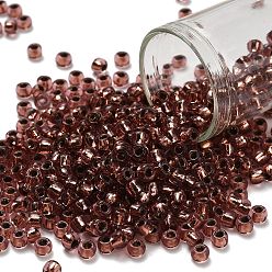 (746) Copper Lined Light Amethyst Тохо 6/0 круглые бусины, японский бисер, (746) облицованный медью светлый аметист, 4 мм, отверстие : 1.5 мм, Около 840 шт / 50 г