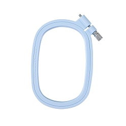 Светло-Голубой Пластиковые пяльцы для вышивания, вышивка крестиком обручи, для поделок кулон вышивка рамка ремесло украшения, Небесно-голубой, 130x90 мм