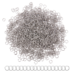 Stainless Steel Color 1500Pcs 304 Stainless Steel Open Jump Rings, Stainless Steel Color, 21 Gauge, 6x0.7mm, Inner Diameter: 4.6mm