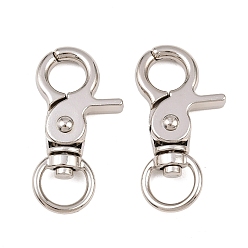 Нержавеющая Сталь Цвет Застежками сплава поворотные, цвет нержавеющей стали, 44.5x23x8 мм, отверстие : 11x7 мм