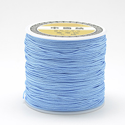 Light Sky Blue Nylon Thread, Chinese Knotting Cord, Light Sky Blue, 0.4mm, about 174.98 Yards(160m)/Roll