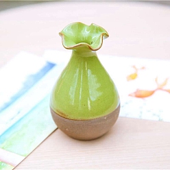 Желто-Зеленый Керамические вазы, микропейзаж, украшение для дома, желто-зеленый, 30~50 мм