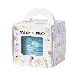 Бледно-бирюзовый Нейлоновая нить с одной нейлоновой нити внутри, сильнее, чем nwir-r006- серии, бледные бирюзовая, 1 мм, около 153.1 ярдов (140 м) / рулон