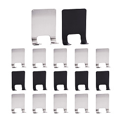 (52) Непрозрачная лаванда 20 наборы 2 цвета 304 вешалка из нержавеющей стали, с двусторонней липкой лентой, разноцветные, 63x45x26 мм, 10 наборы / цвет