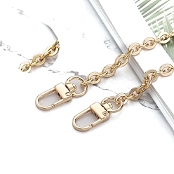 Light Gold Металлическая ручка-цепочка для сумки, цепочки для сумок ручной работы для аксессуаров для сумок, золотой свет, 1000 мм
