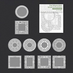 Квадрат Набор наклеек из бумаги васи, декоративные наклейки, для бутылок с водой, портативный компьютер, багаж, чашка, компьютер, мобильный телефон, скейтборде, гитарные наклейки, квадратный, 39.5~47x49~50x0.1 мм