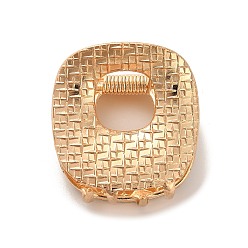 Квадрат Сплав клипы коготь волос, аксессуары для волос для женщин и девочек, золотые / платиновые, квадратный, 33x31.5x27.5 мм